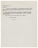 Signed typescript letter from Charles Bukowski
