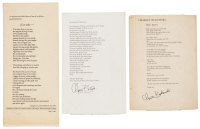 Three broadsides by Charles Bukowski