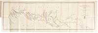 Outline Map Showing a New Route from Texas to Fort Yuma, California, for Cattle Droves and Trains en Route to California