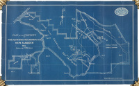 Plat of the Property of the Quicksilver Mining Co. New Almaden, Cal. Containing 8580 acres