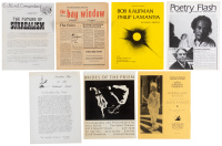 Large collection of flyers for poetry and Surrealism events