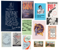 Collection of Charles Bukowski related books and ephemera
