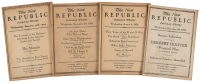 Forty-eight issues of The New Republic with articles, poems, and reviews by notable authors