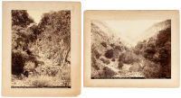 Two large vintage photographs of Tassajara Hot Springs in Monterey County, California