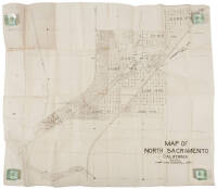 Map of North Sacramento California 1 inch-300 ft.