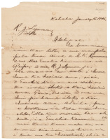 Letter in Hawaiian Written to Richard J. Lyman Regarding a Land Deal