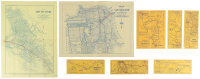 Group of Eight California Road Maps for San Francisco, the East Bay, and Routes to Barstow and Bakersfield