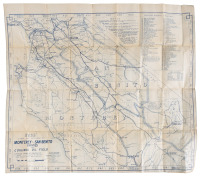 Ross' Land and Auto Map of Monterey and San Benito Counties and Coalinga Oil Field