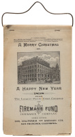 A Merry Christmas and a Happy New Year 1898 from the Largest Pacific Coast Company the Fireman's Fund Insurance Company