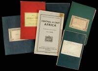 Lot of six folding maps of Africa