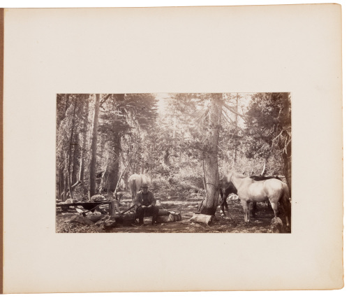Album of twenty photographs of a hunting and fishing trip near Mount Lassen in the late 19th century