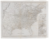 Map of the United States, and Texas