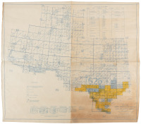 Map Showing Status of Map Work in Eighth Corps Area