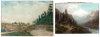 Two late nineteenth-century landscape paintings of California