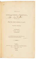 Select Icelandic Poetry, translated from the originals; with notes