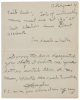 Autograph note by the jazz musician brother of Black sports legend Fritz Pollard (who integrated the National Football League)