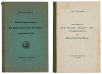 Two scarce reports of the California state Special Crime Study Commission on Organized Crime