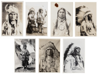 Twelve Photo Postcards of Nakoda Native People