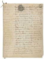 Parchment manuscript document produced during the reign of Louis XVI