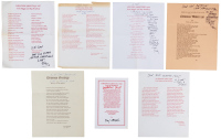 Seven Ray Bradbury Christmas Greetings and additional ephemera