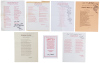 Seven Ray Bradbury Christmas Greetings and additional ephemera