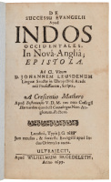 De Successu Evangelii apud Indos Occidentales in Nova-Anglia; Epistola