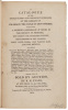A Catalogue of the Highly Curious and Important Duplicates of the Library of His Grace the Duke of Devonshire... which will be Sold by Auction by R.H. Evans - 2