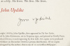 John Updike proofs and ephemera archive - 2
