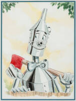 Original watercolor painting of the Tin Woodman of Oz
