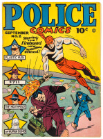 POLICE COMICS No. 2 * 2nd Appearance of Plastic Man