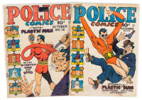 POLICE COMICS Nos. 12 and 14 * Lot of Two Comics