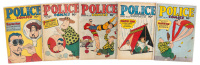 POLICE COMICS Nos. 48, 49, 50, 52, 53 * Lot of Five Comics