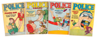 POLICE COMICS Nos. 70, 71, 74, 76 * Lot of Four Comics