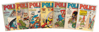POLICE COMICS Nos. 92, 94, 94, 95, 99, 101, 102 * Lot of Seven Comics