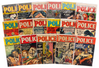 POLICE COMICS Nos. 105, 108, 111, 112, 113, 114, 115, 116, 117, 119, 120, 121, 122, 123, 124, 125, 127 * Lot of 17 Comics