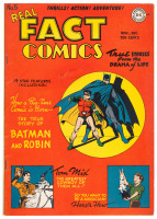 REAL FACT COMICS No. 5 * "The True Story of BATMAN and ROBIN"