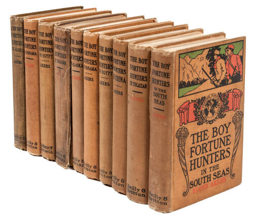 Ten volumes of the Boy Fortune Hunters series