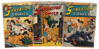 SENSATION COMICS Nos. 43, 44, 50 * Lot of Three Comics