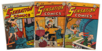 SENSATION COMICS Nos. 52, 54, 56 * Lot of Three Comics