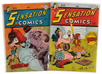 SENSATION COMICS Nos. 55 and 58 * Lot of Two Comics