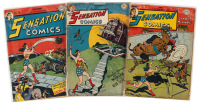 SENSATION COMICS Nos. 70, 72, 79 * Lot of Three Comics