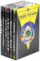6 assorted volumes of DC Archive Editions including Batman, The Flash, Teen Titans, Metal Men