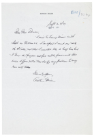 Autograph letter signed by Arthur Miller