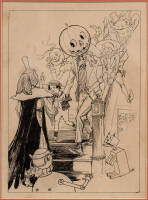 Original pen and ink illustration for Glinda of Oz