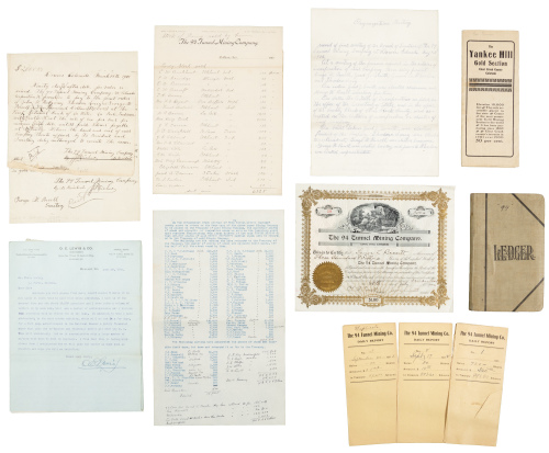 Archive documenting activities of the 94 Tunnel Mining Company in Clear Creek, CO