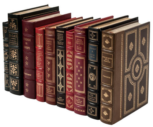 Seven volumes from the Franklin Library and three from the Easton Press