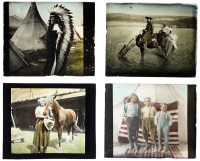 Glass Plates with Images of Life in South Dakota
