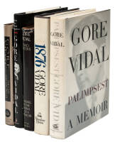 Five titles by Gore Vidal, four of the signed &/or inscribed by the author
