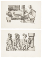 22 engravings from the Ballade of Reading Gaol suite
