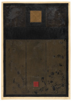 Color woodcut from the Enclosure Series